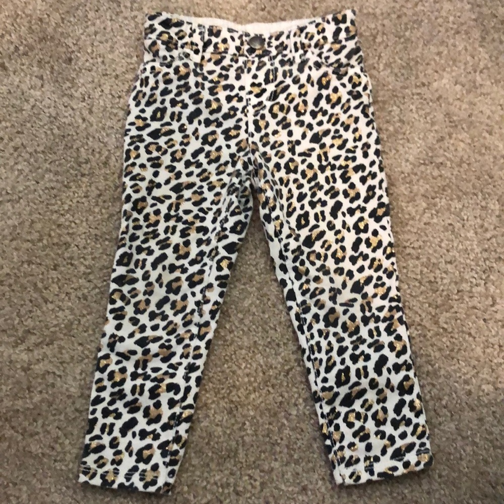 The Children’s Place leopard print sparkly pants